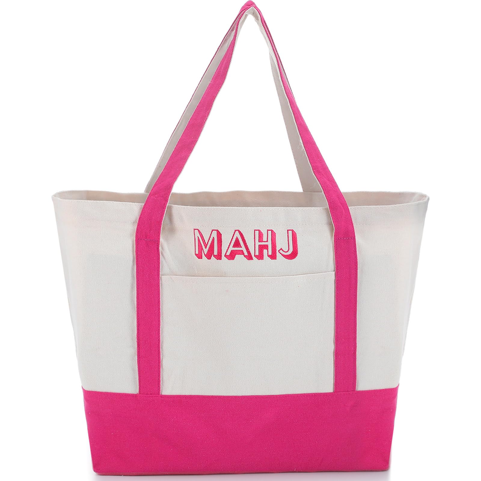 Sunnymove Extra Large American Mahjong Tile Bag Pink 25.2x14.17x9.06 in