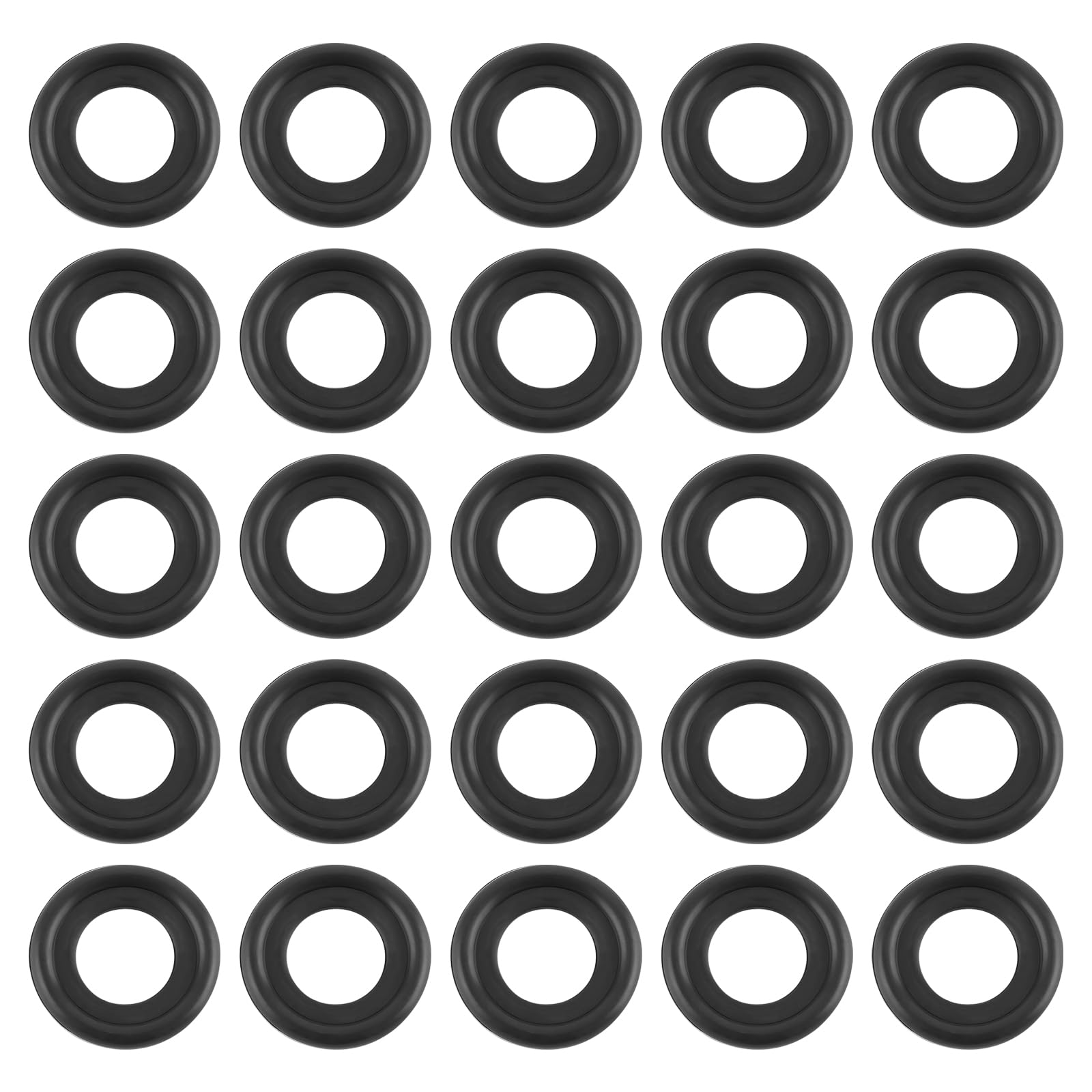 leechio 25 PCS Automotive Oil Drain Plug Gasket M14 Rubber Seal Black