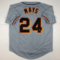 Autographed/Signed Willie Mays San Francisco Grey Baseball Jersey Say Hey Holo COA