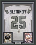 Framed Autographed/Signed Fred Biletnikoff HOF 88 35x39 Oakland Color Rush Football Jersey JSA COA