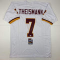 Autographed/Signed Joe Theismann SB XVII Champs Washington White Football Jersey JSA COA