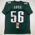 Autographed/Signed Chris Long Philadelphia Green Football Jersey JSA COA