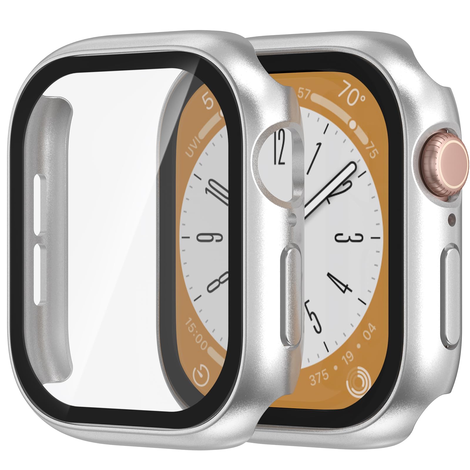 YIJDACASE Apple Watch SE/SE2/SE3 Series 4-6 44mm Silver Case Cover