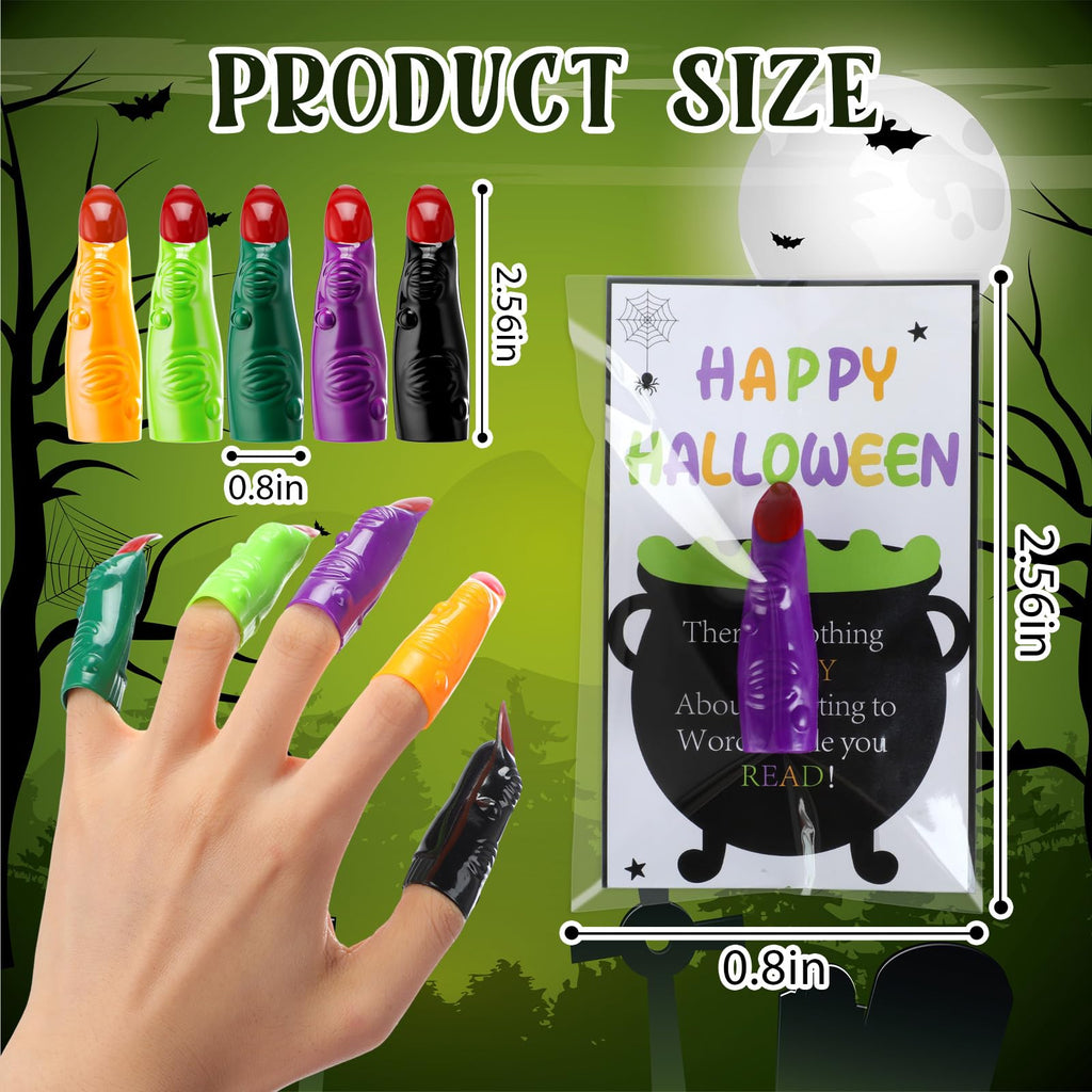 Vertintong Halloween Witch Finger Pointers 60 Pcs Fluorescent Color