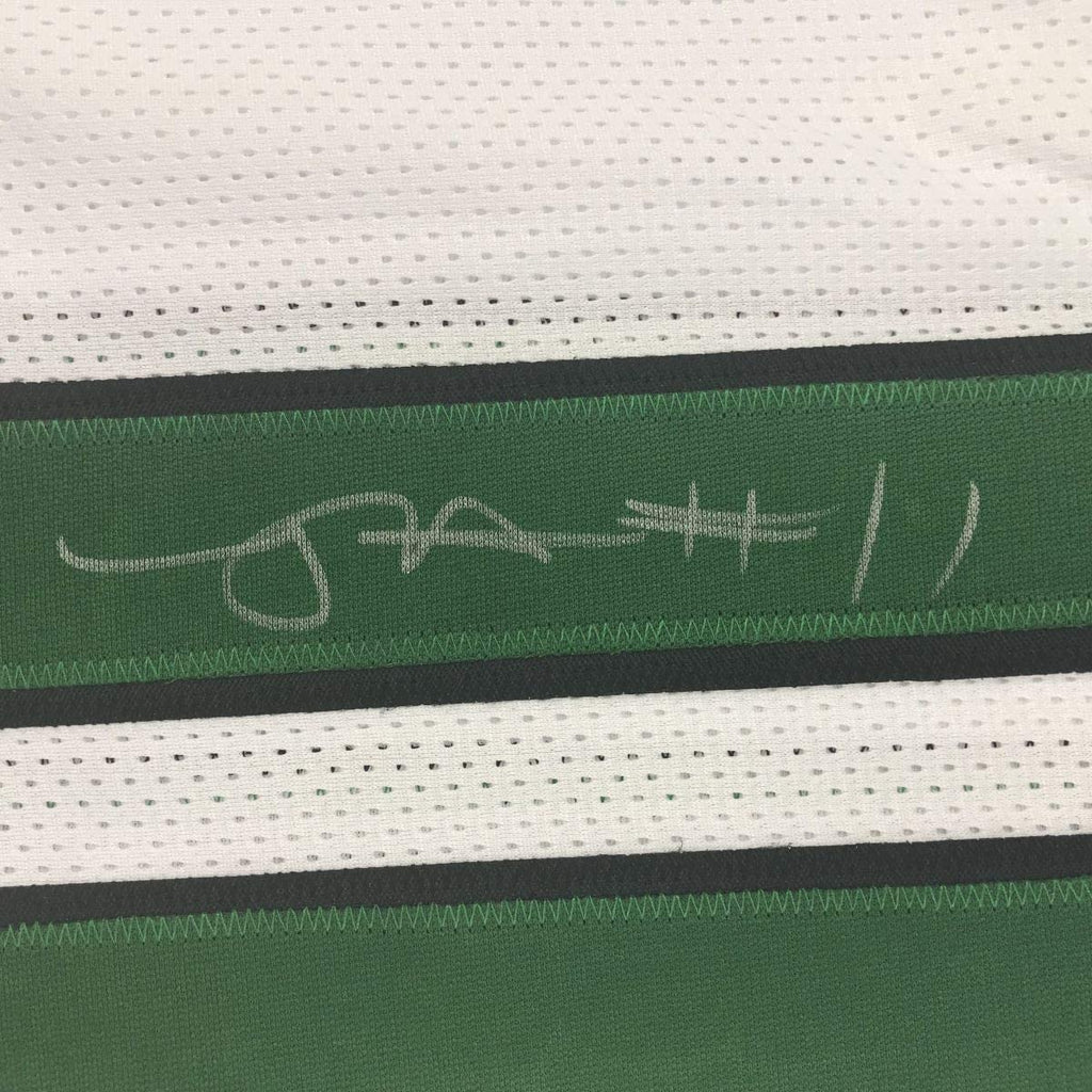 Framed Autographed/Signed Robby Anderson 35x39 New York 2019 White Football Jersey JSA COA