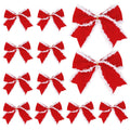12 PCS Red Christmas Bows, 6 Inch Large Wreaths Bows for Christmas Tree Gift Wrapping Garland Xmas Tree Bow Ribbon Ornaments for Christmas Decoration Holiday Basket Christmas New Year Party Decor
