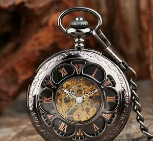 Black Rose Gold Roman Literal