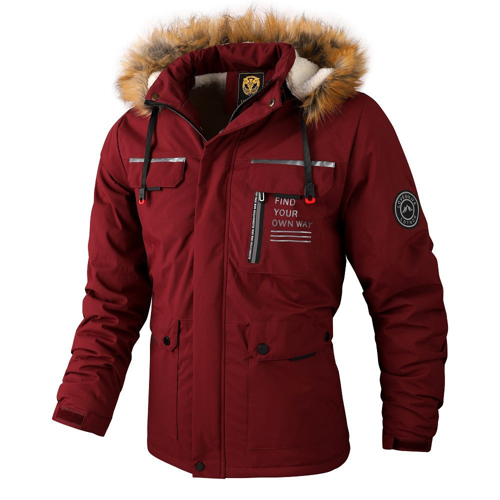Mid-length Casual Jacket Knee-length Parka