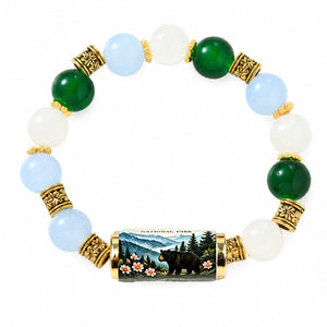 Black Bear Crystal Bracelet