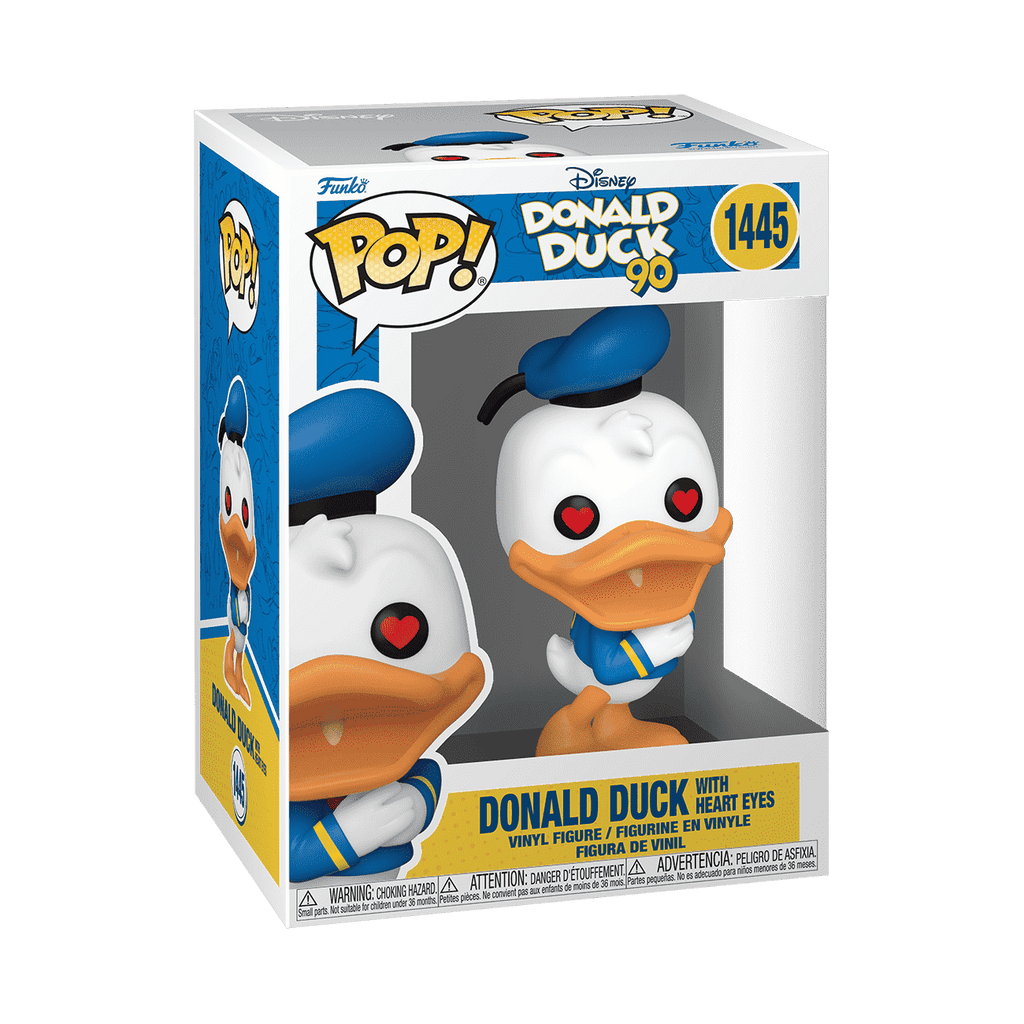 Donald Duck With Heart Eyes #1445 Funko Pop! Disney Donald Duck 90