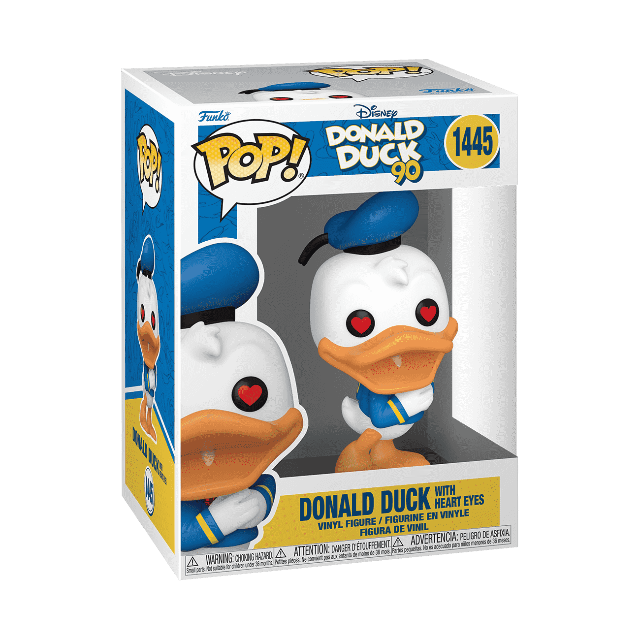 Donald Duck With Heart Eyes #1445 Funko Pop! Disney Donald Duck 90