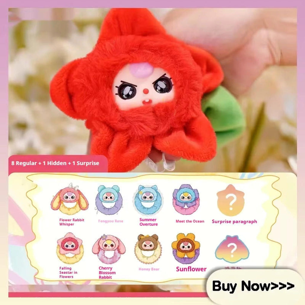 Baby Three Flower Hair Ring -Blind
