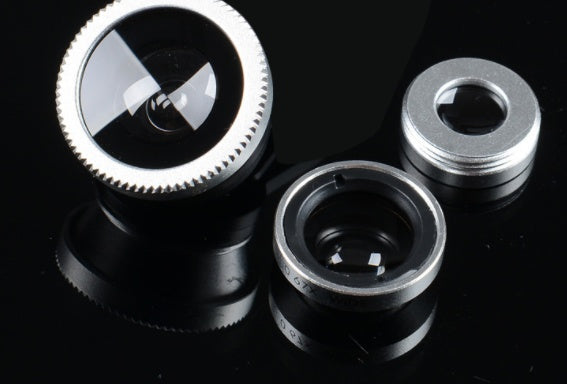 Mobile phone fisheye lens three in one specific mobile phone lens magnifier fisheye wide-angle macro self artifact