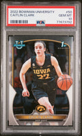 Graded 2022 Topps Bowman University Caitlin Clark #50 Rookie RC Basketball Card PSA 10 Gem Mint