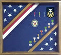 Patriotic Red White and Blue Flag Display Case