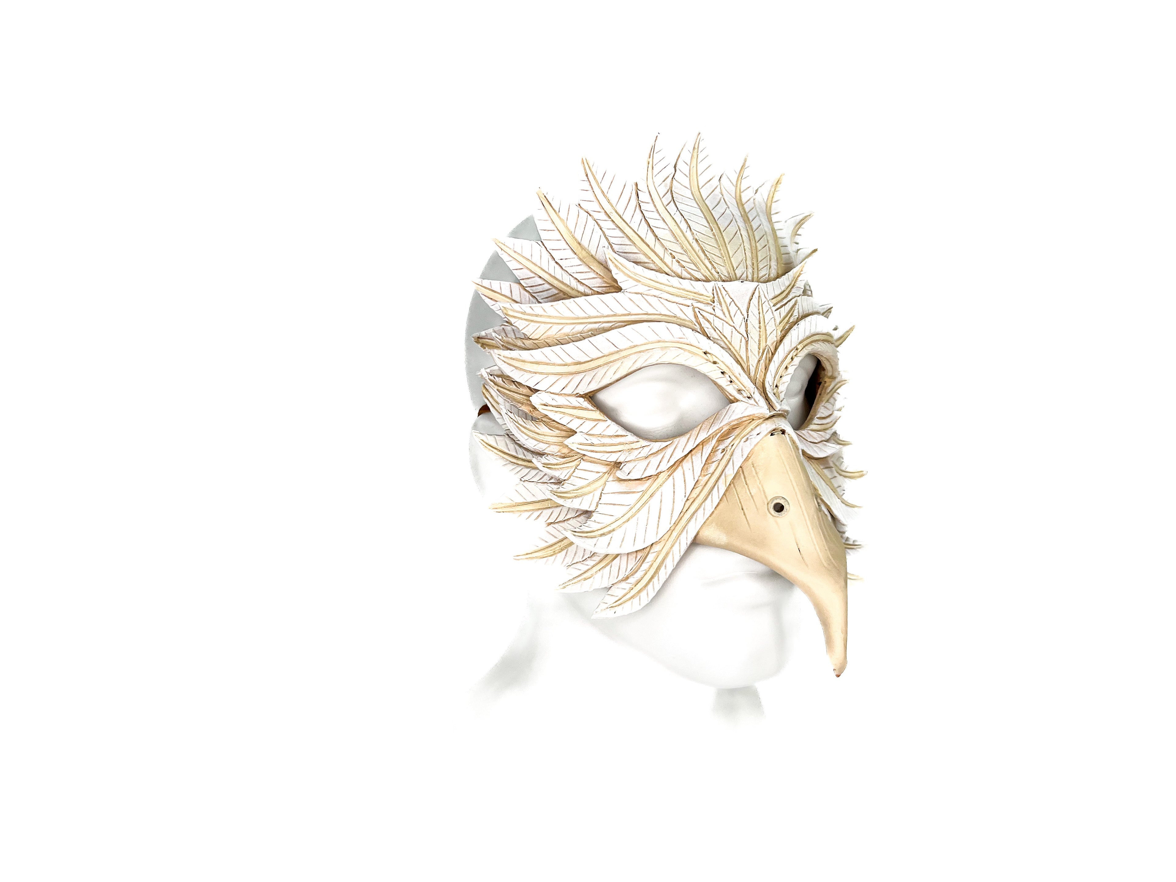 Dove Handmade Genuine Leather Mask