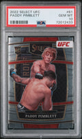 Graded 2022 Panini Select UFC Paddy Pimblett #61 Rookie RC UFC MMA Card PSA 10 Gem Mint