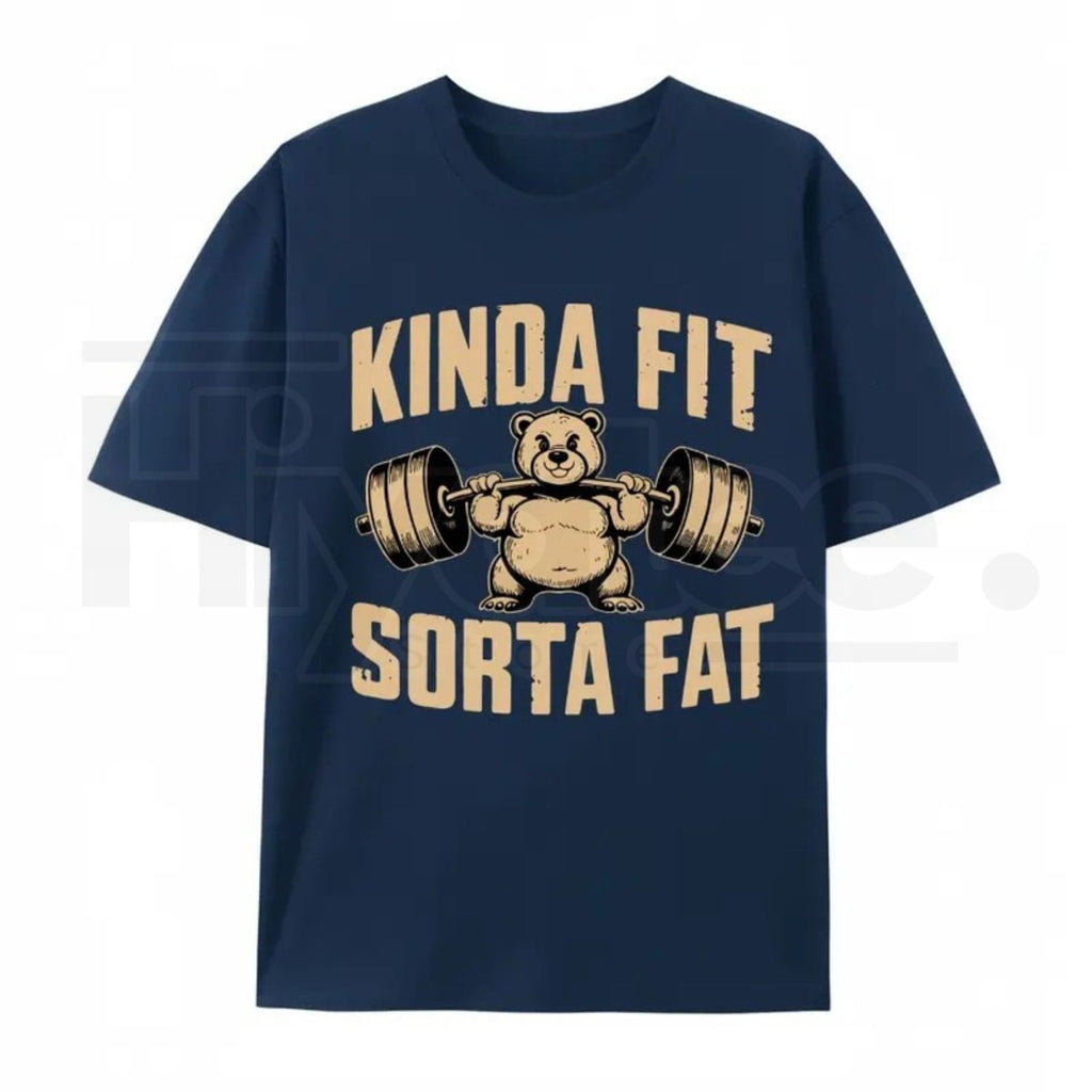 "Weightlifting Bear" – Funny Heavyweight Oversized Gym Graphic Top