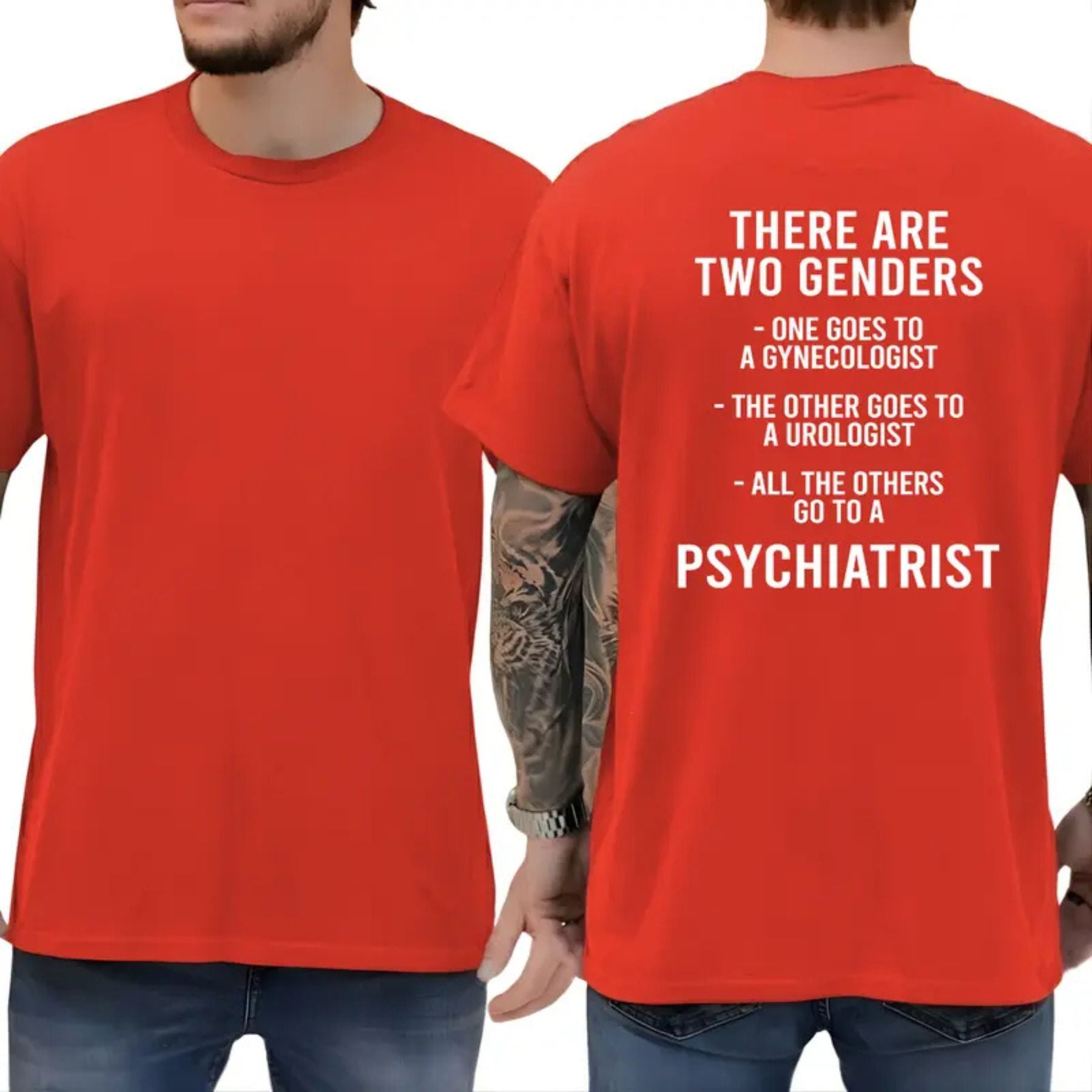 "There Are Two Genders" T-Shirt – Bold Traditionalist Heavyweight Graphic Tee