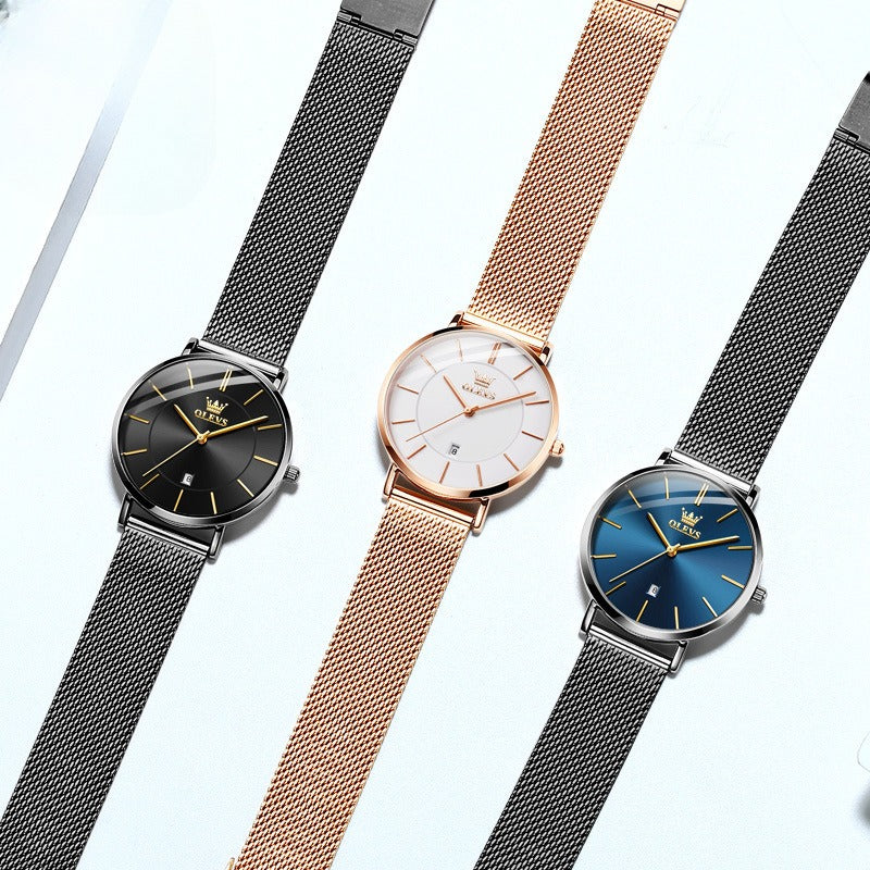 Valentine's Day Thin Men And Women Couple Electronic Quartz Watch
