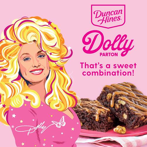 Duncan Hines Dolly Partons Caramel Turtle Flavored Brownie Mix, 16.7 Oz.