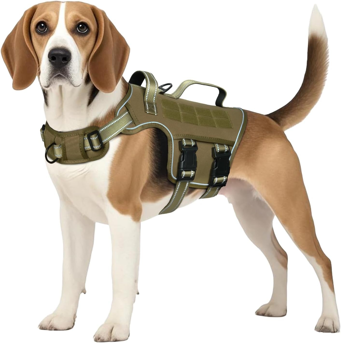 Heavy Duty No-Pull Tactical Dog Harness Molle Vest