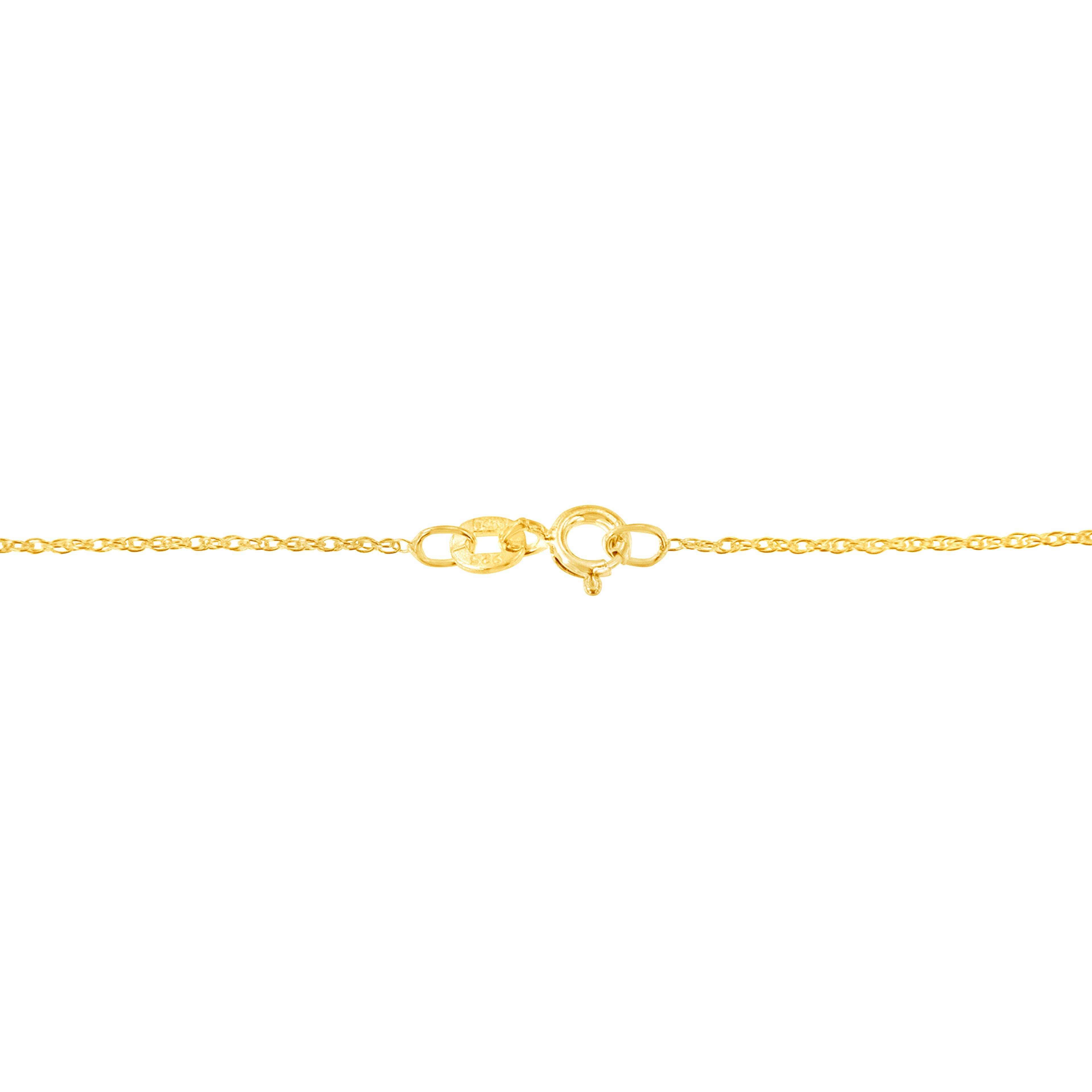 14K Yellow Gold Plated .925 Sterling Silver 1.00 Cttw Baguette Diamond Composite Open Heart 18" Inch Pendant Necklace (I-J Color, I1-I2 Clarity)