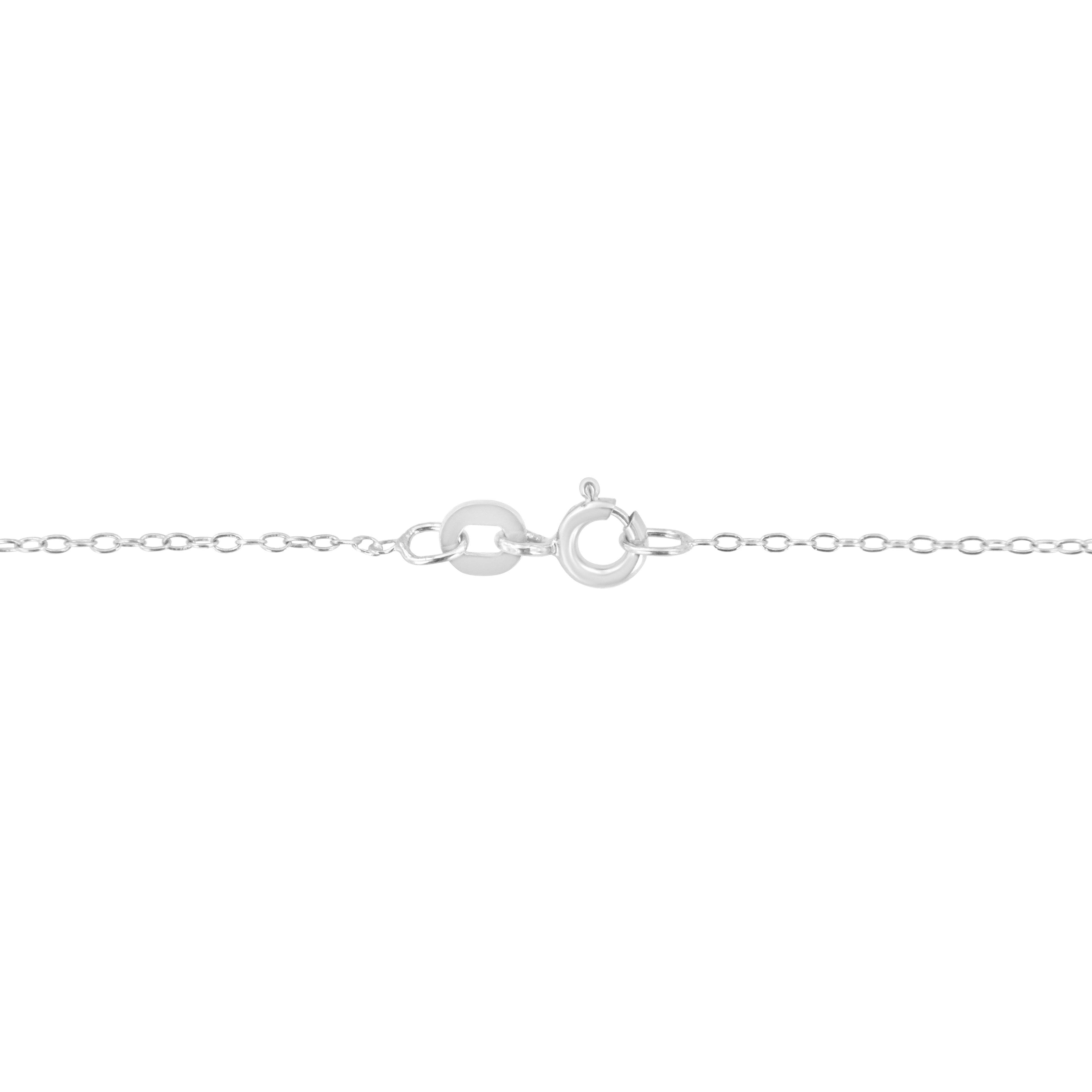 AGS Certified 10K White Gold 1/5 Cttw Bezel Set Round Diamond Solitaire 16-18" Adjustable Pendant Necklace (H-I Color, SI1-SI2 Clarity)