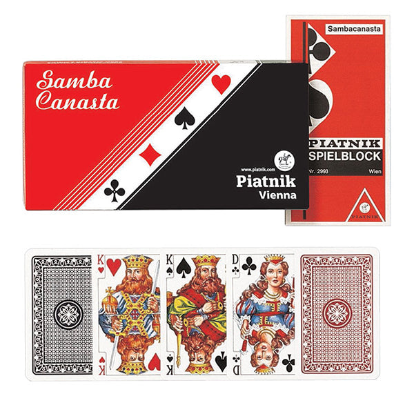 Piatnik Samba Canasta Triple Deck Playing Card Set