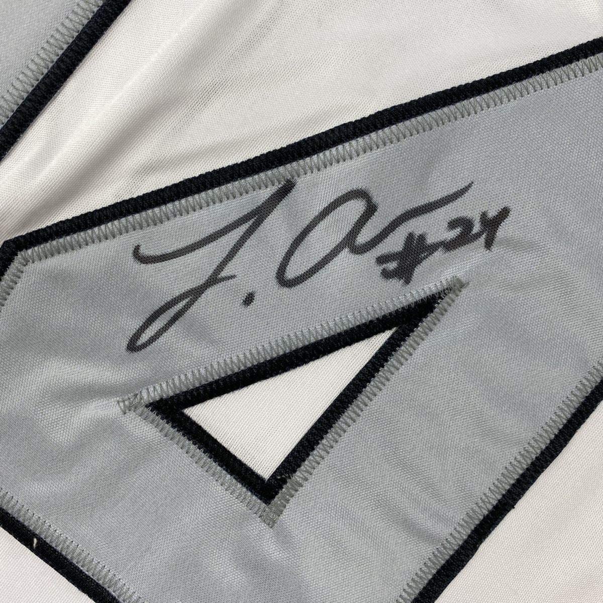 Framed Autographed/Signed Johnathan Abram 35x39 Las Vegas Oakland Color Rush Football Jersey JSA COA