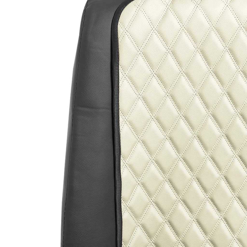 FH Group Car Seat Cushion Faux Leather Airbag Compatible Universal Beige