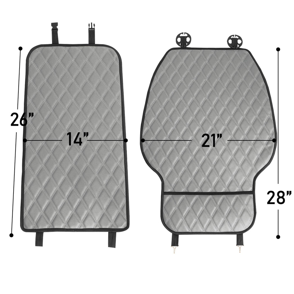 FH Group Car Seat Cushion Faux Leather Airbag Compatible Universal Beige