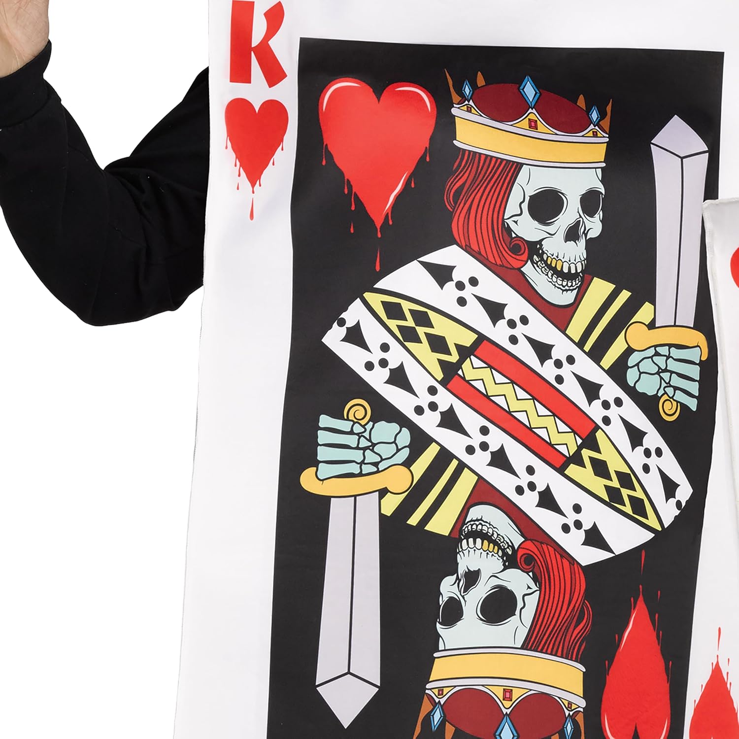 King & Queen of Hearts Card Adult Couples Costume Set