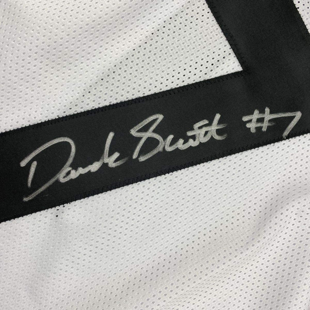 Framed Autographed/Signed D'Andre Swift 35x39 Georgia White College Football Jersey JSA COA