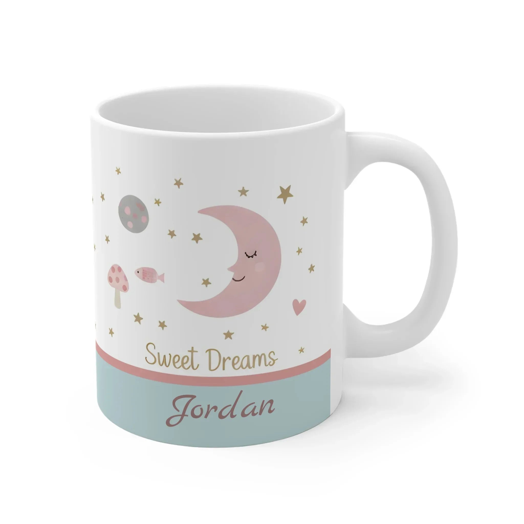 Sweet Dreams Moon & Stars Mug - Personalized Celestial Gift