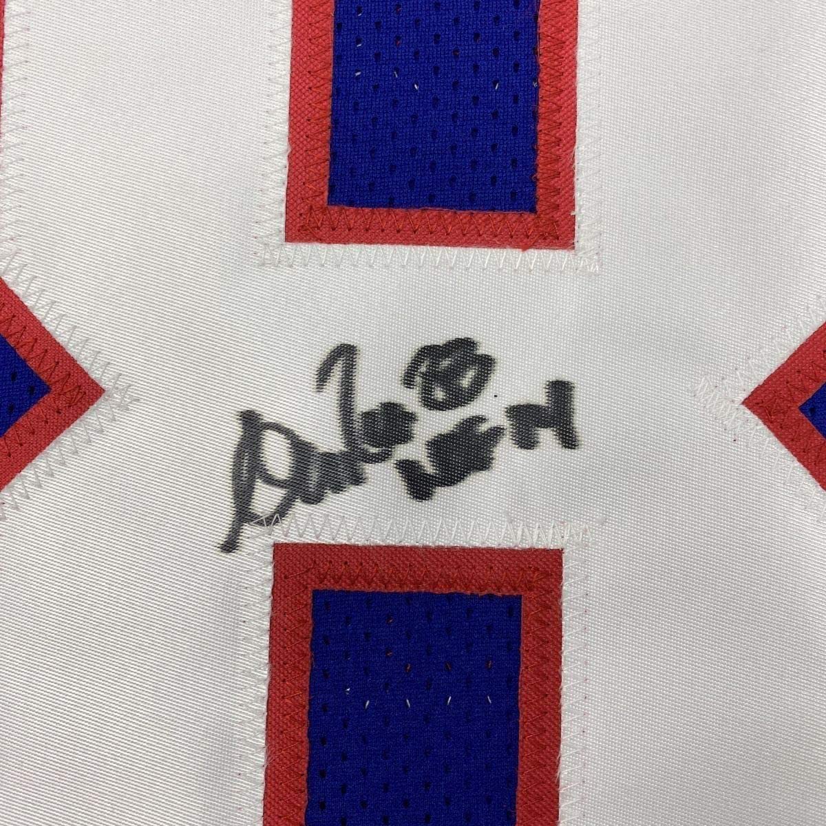 Framed Autographed/Signed Andre Reed HOF 14 35x39 Buffalo Blue Football Jersey PSA/DNA COA