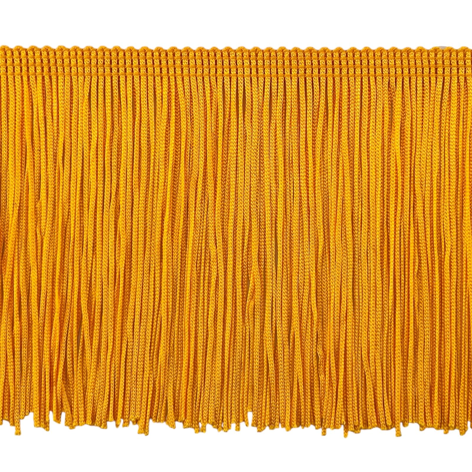 Trims by the Yard 6" Chainette Fringe Trim Polyester Decorative Flag Gold 10yd