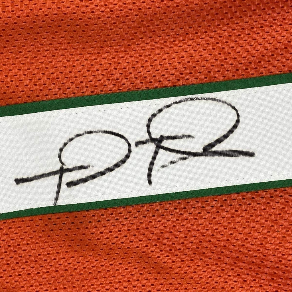 Framed Autographed/Signed Tua Tagovailoa 35x39 Miami Orange Football Jersey Beckett BAS COA