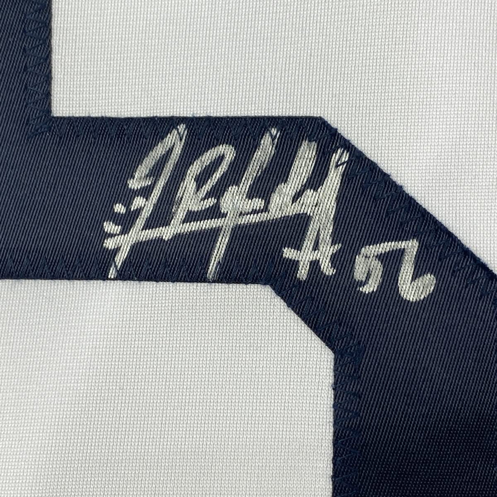 Autographed/Signed Randy Arozarena Tampa Bay White Baseball Jersey JSA COA