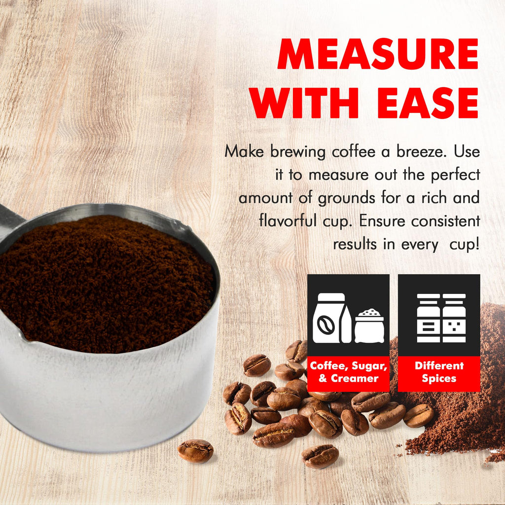 Chef Craft Select Coffee Measurer 4 Inch 2 Tbsp Stainless Steel