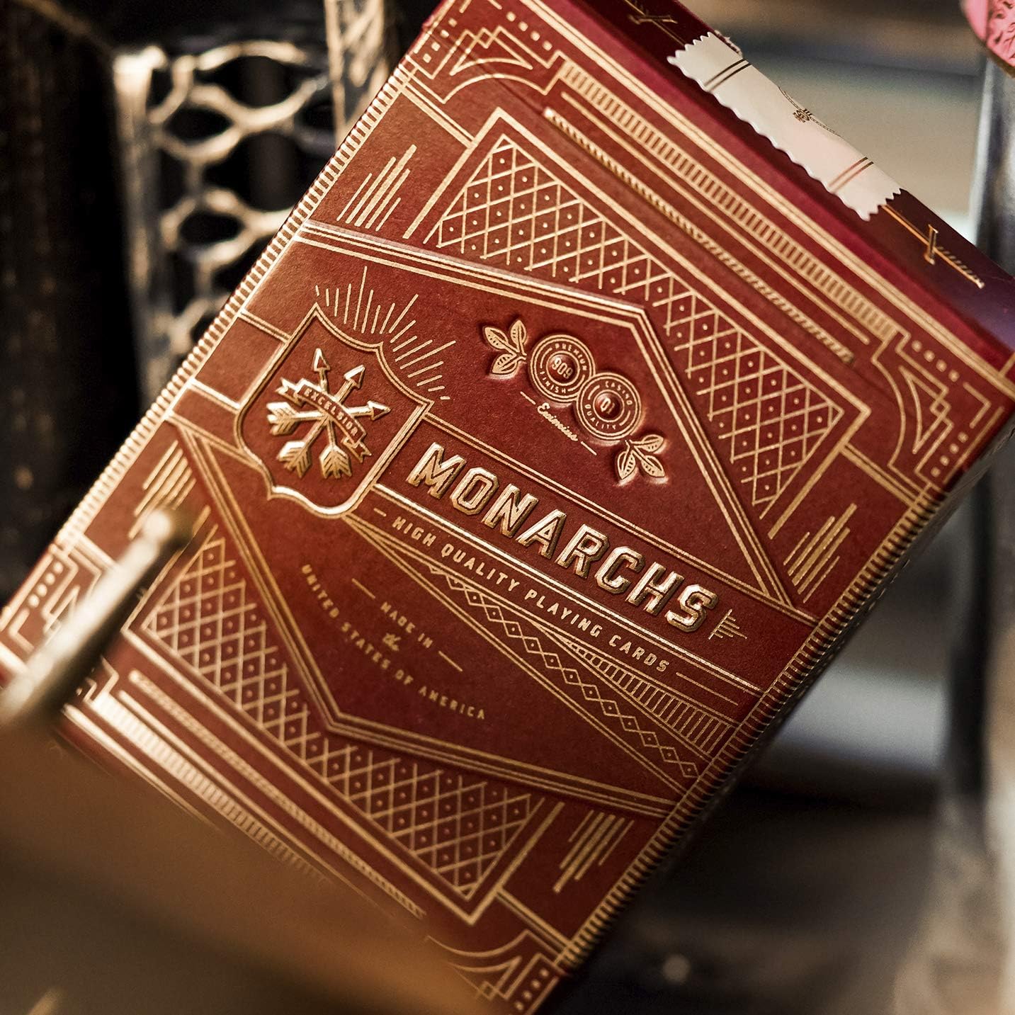 Theory11 Monarch Playing Cards – Red – Luxury Deck