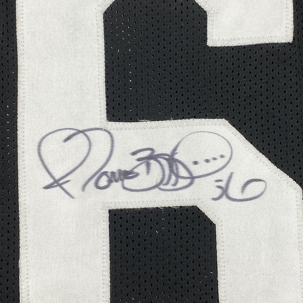 Framed Autographed/Signed Jerome Bettis 35x39 Pittsburgh Black Retro Football Jersey JSA COA