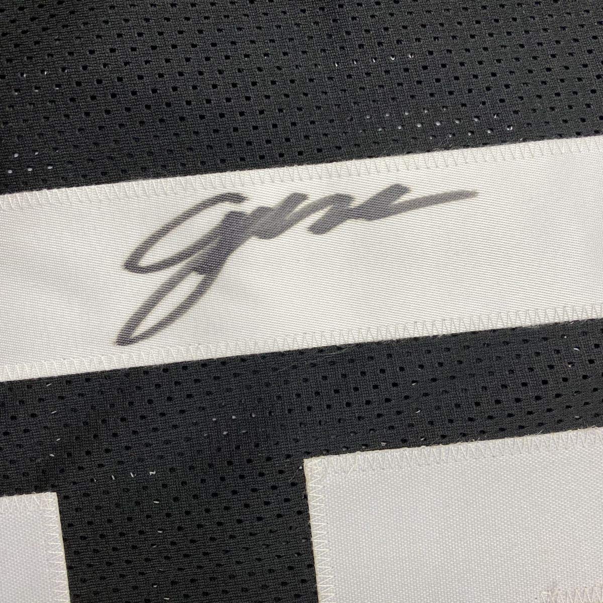 Framed Autographed/Signed Gardner Minshew II 35x39 Jacksonville Black Football Jersey PSA/DNA COA