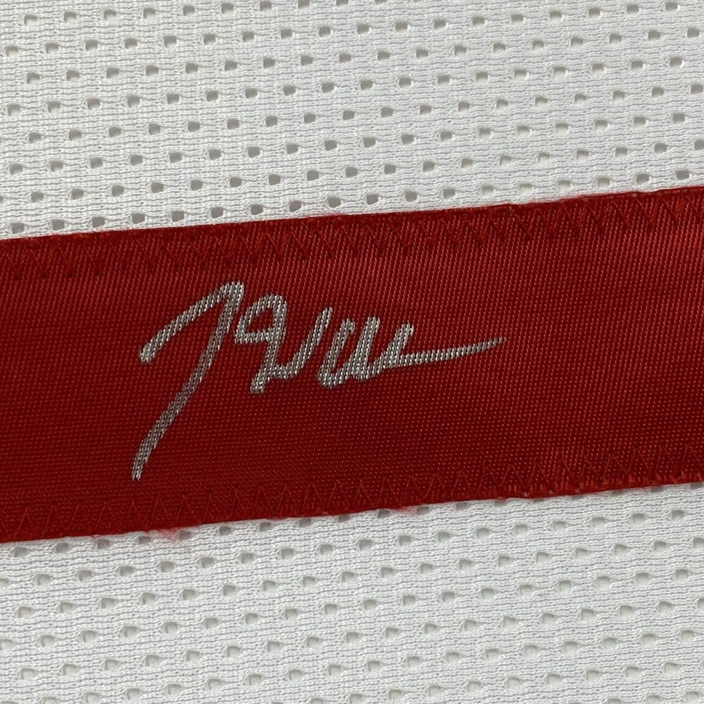 Autographed/Signed John Wall Houston White Basketball Jersey JSA COA