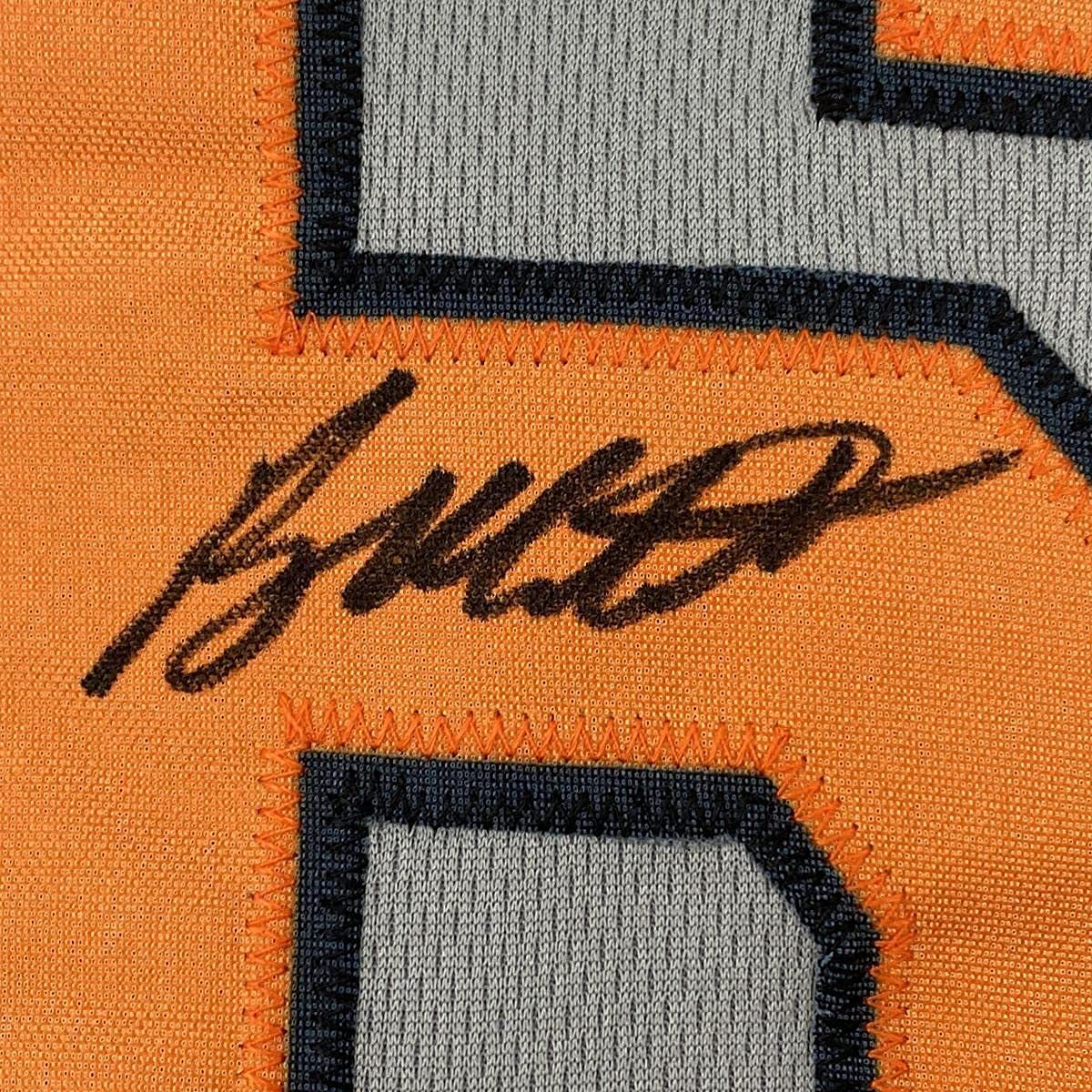 Framed Autographed/Signed Ryan Mountcastle 35x39 Baltimore Grey Baseball Jersey Beckett BAS COA