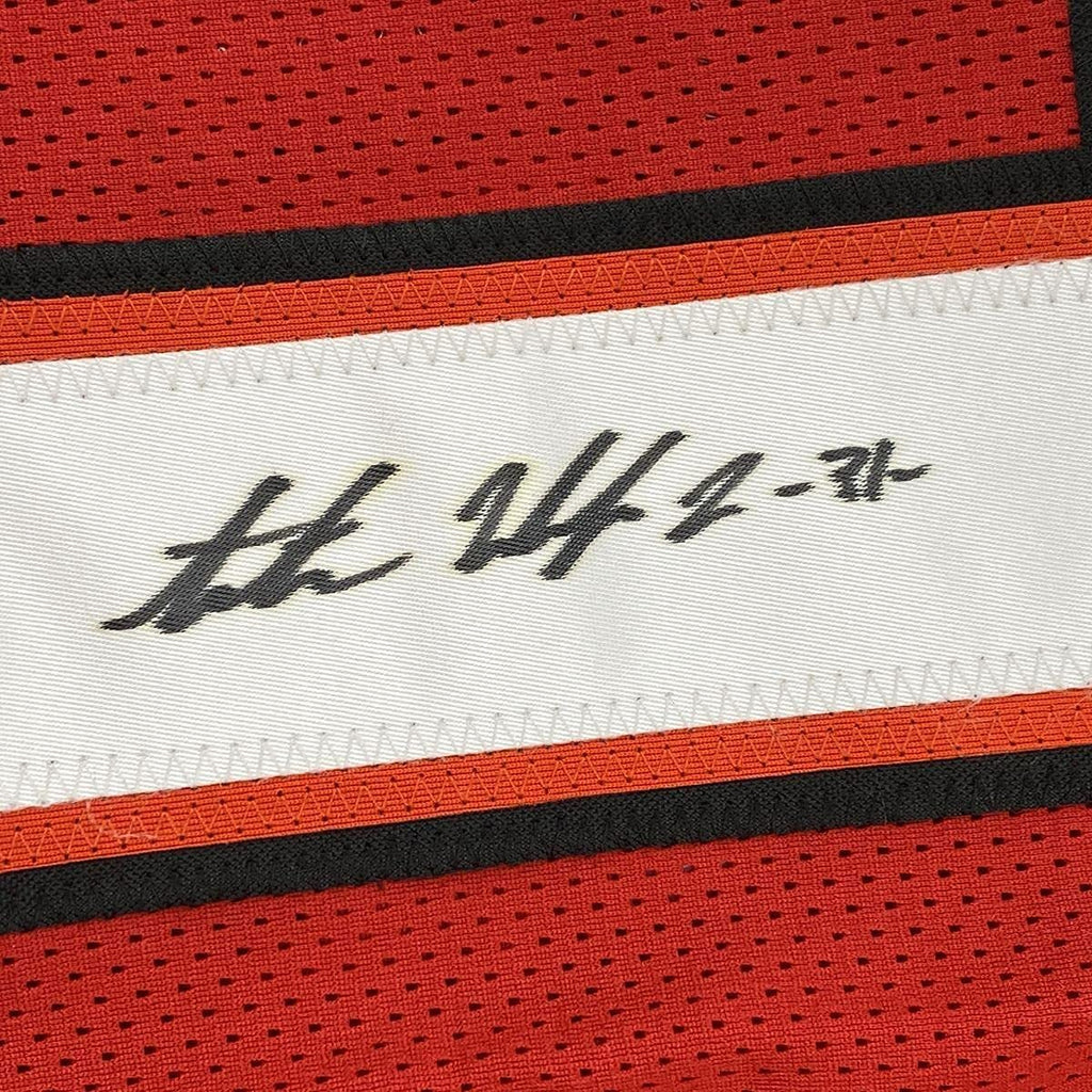 Framed Autographed/Signed Antoine Winfield Jr 35x39 Tampa Bay Red Football Jersey PSA/DNA COA