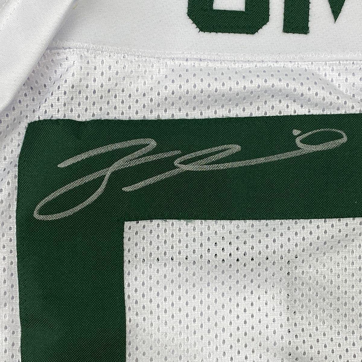 Framed Autographed/Signed Za'Darius Smith 35x39 Green Bay White Football Jersey JSA COA
