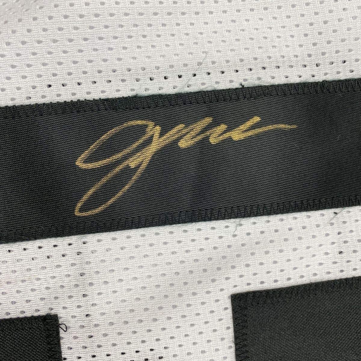 Framed Autographed/Signed Gardner Minshew II 35x39 Jacksonville White Football Jersey PSA/DNA COA