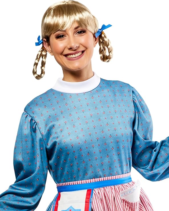 Kirsten Larson Blonde Braided Ponytail Wig American Girl Doll