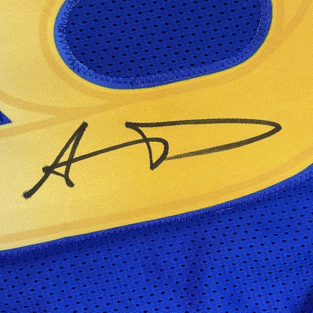 Autographed/Signed Aaron Donald Los Angeles LA Royal Blue Football Jersey Beckett BAS COA